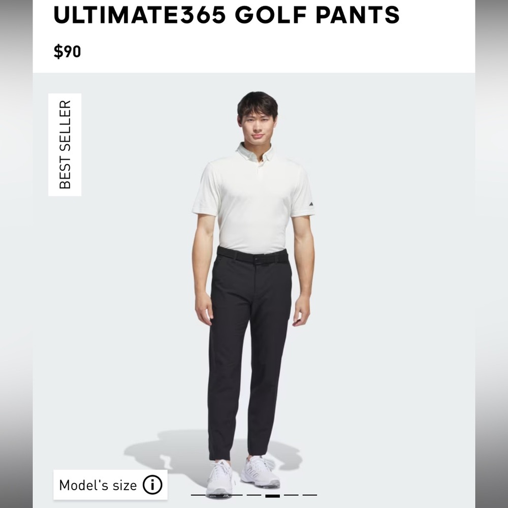 Adidas ULTIMATE365 GOLF PANTS TAGS ON